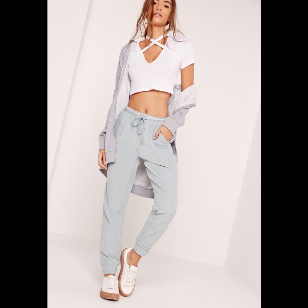 Light Blue “Peach Touch” Joggers